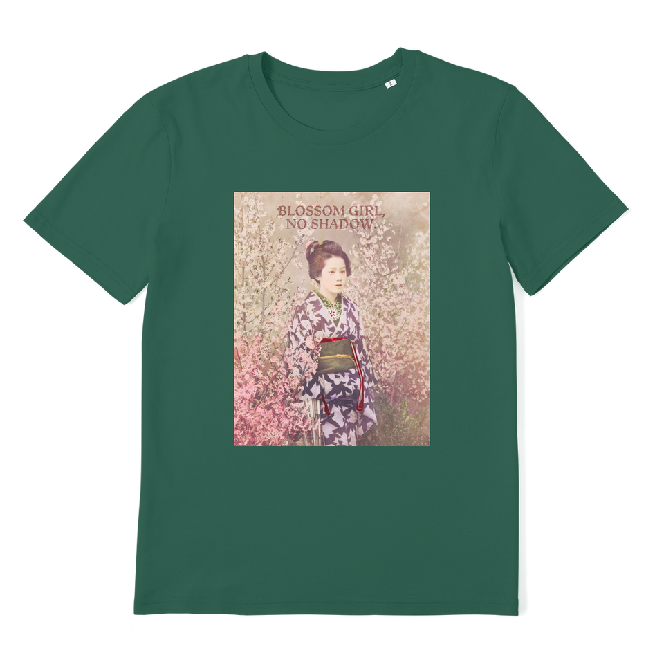 T-Shirt adulte Premium "Blossom Girl, No Shadow"  en coton bio - Manufacture of Emotions