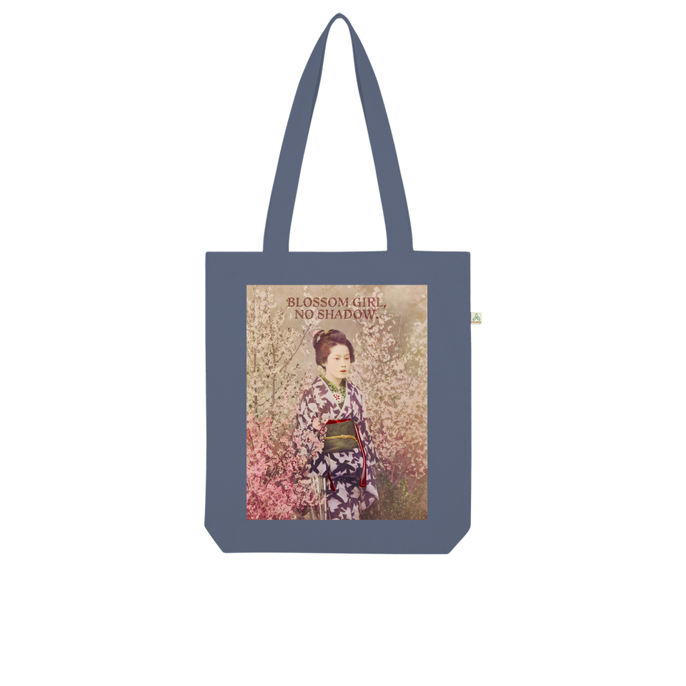 Tote Bag en coton bio "Blossom Girl, No Shadow" - Manufacture of Emotions