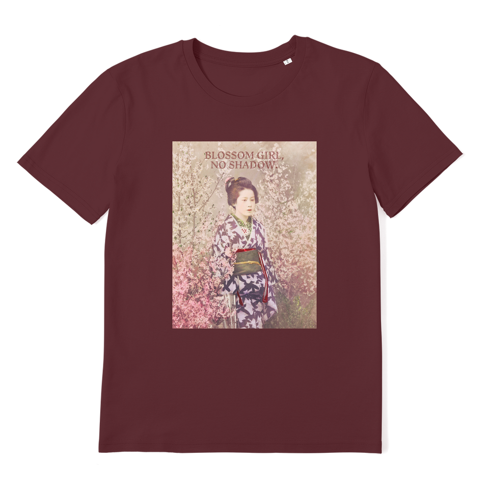 T-Shirt adulte Premium "Blossom Girl, No Shadow"  en coton bio - Manufacture of Emotions