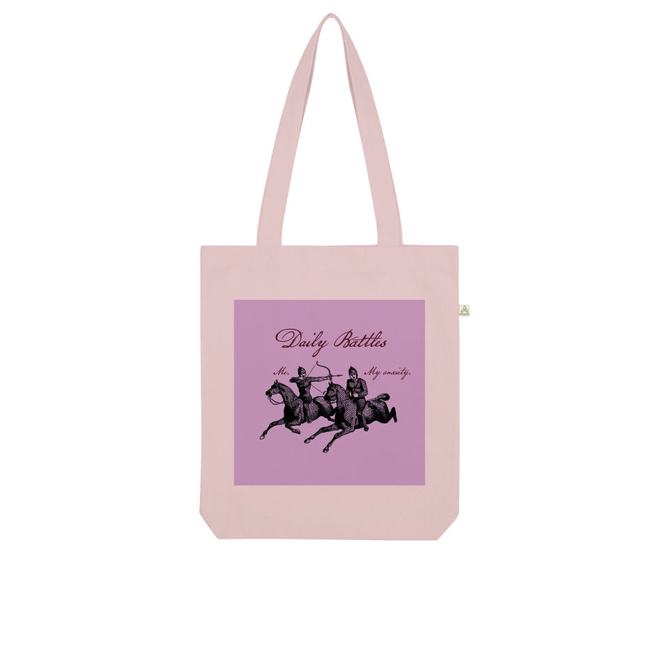 Tote Bag en coton bio "Daily Battles " - Manufacture of Emotions