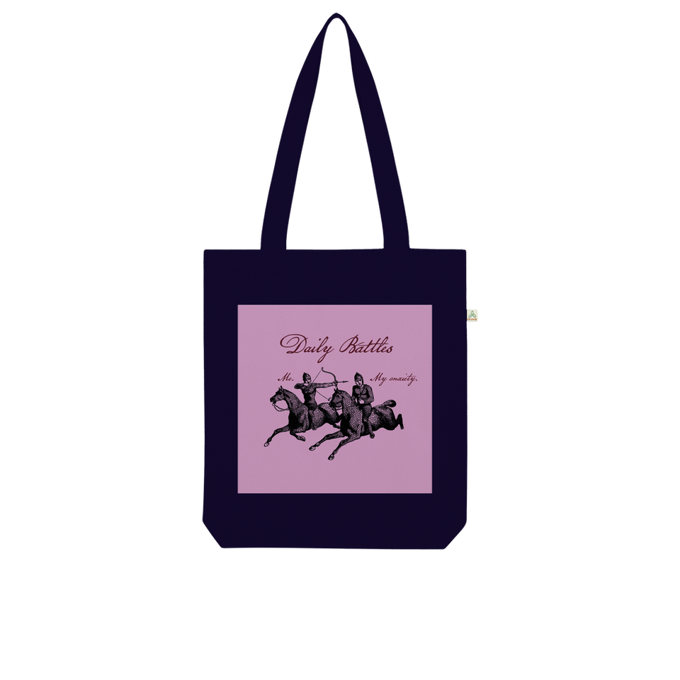 Tote Bag en coton bio "Daily Battles " - Manufacture of Emotions