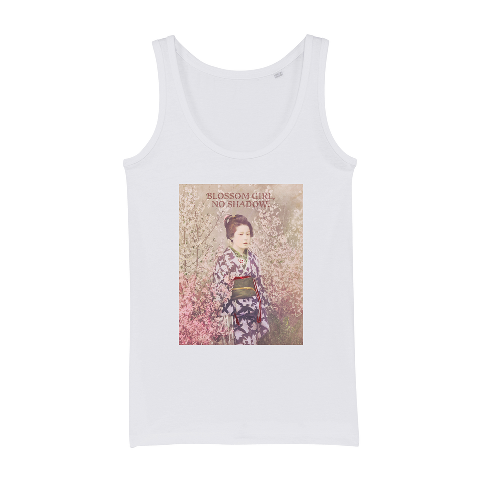 Débardeur en jersey de coton bio"Blossom Girl, No Shadow" - Manufacture of Emotions