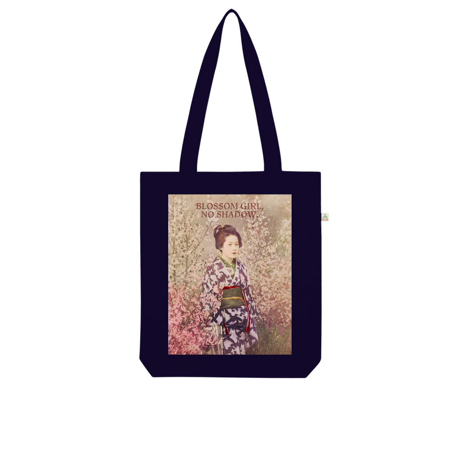 Tote Bag en coton bio "Blossom Girl, No Shadow" - Manufacture of Emotions