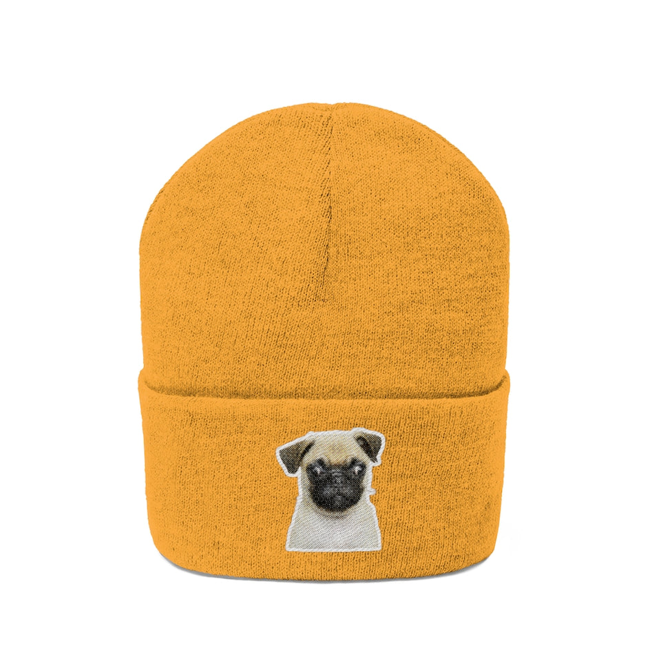 Bonnet en maille "Squinting Dog"