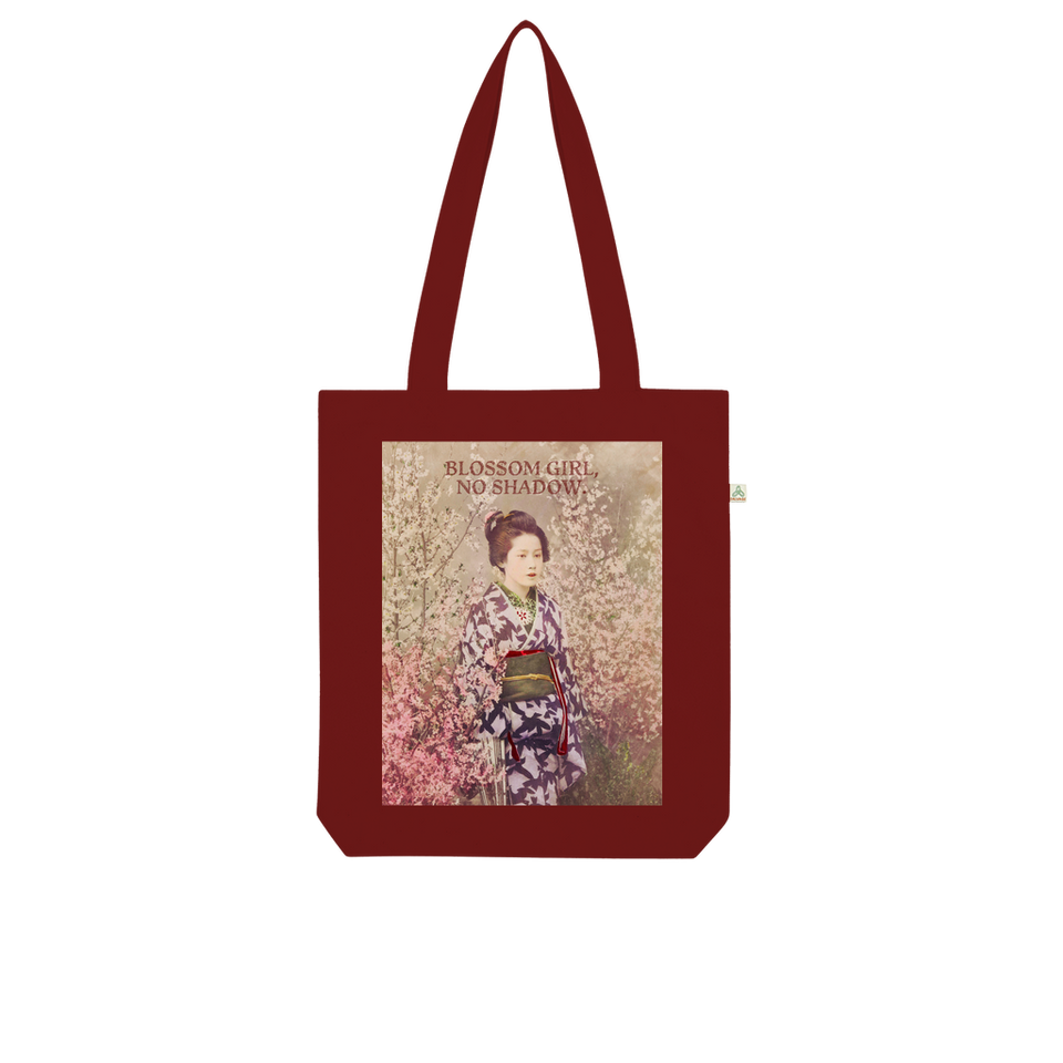 Tote Bag en coton bio "Blossom Girl, No Shadow" - Manufacture of Emotions