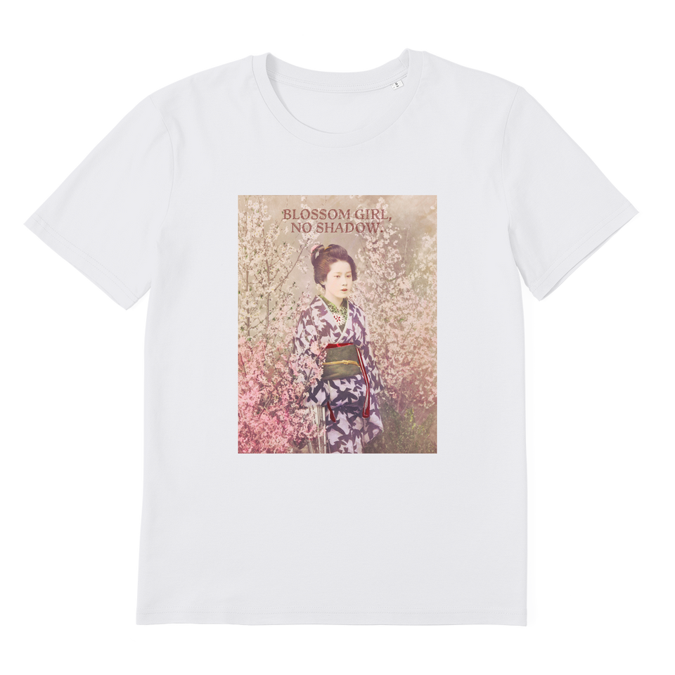 T-Shirt adulte Premium "Blossom Girl, No Shadow"  en coton bio - Manufacture of Emotions