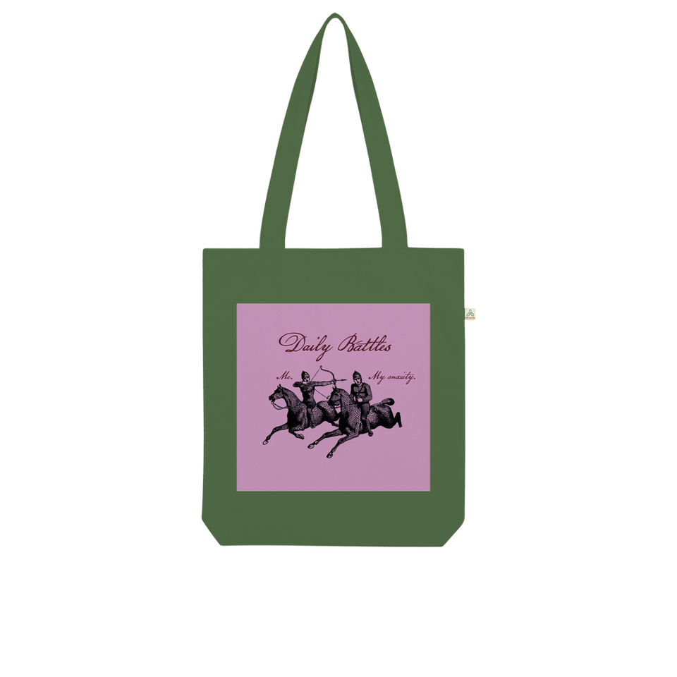 Tote Bag en coton bio "Daily Battles " - Manufacture of Emotions