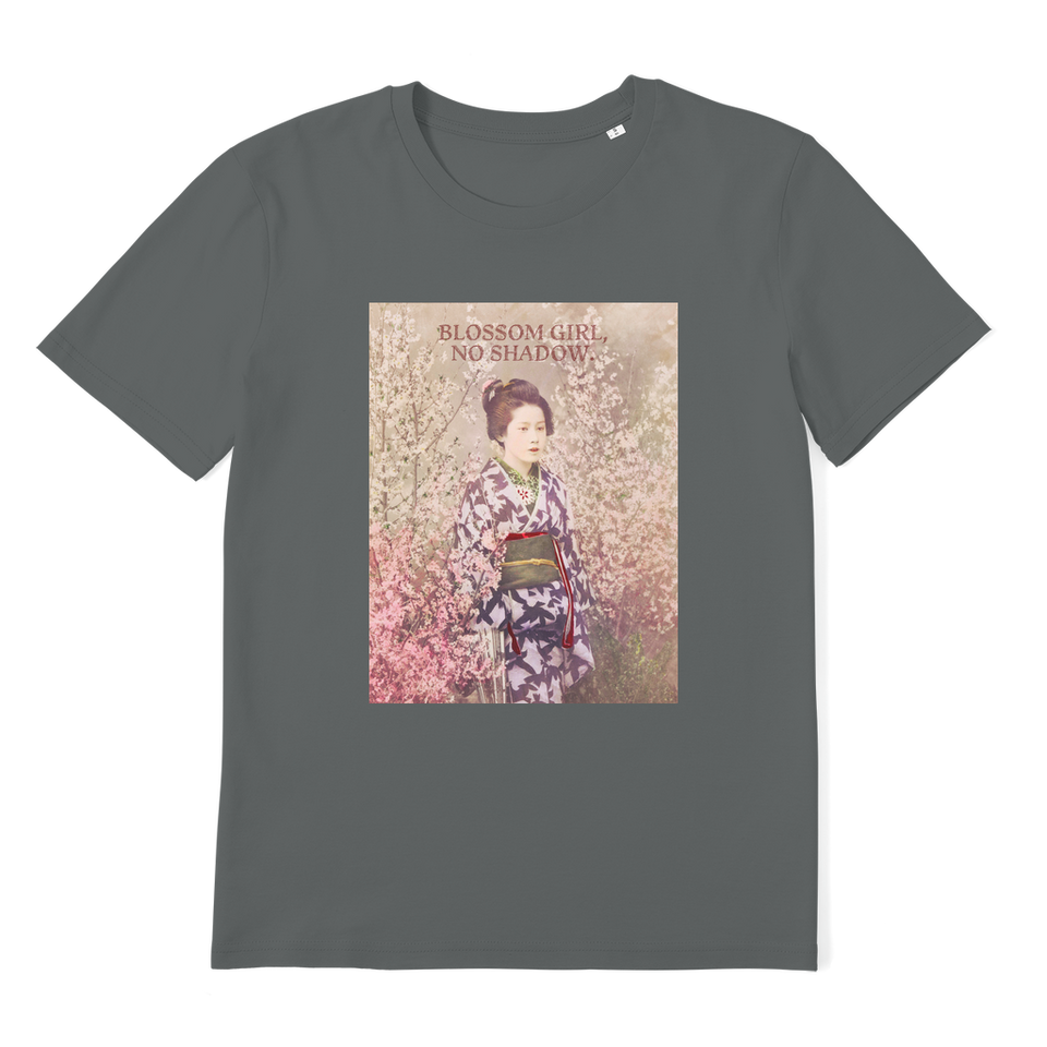 T-Shirt adulte Premium "Blossom Girl, No Shadow"  en coton bio - Manufacture of Emotions