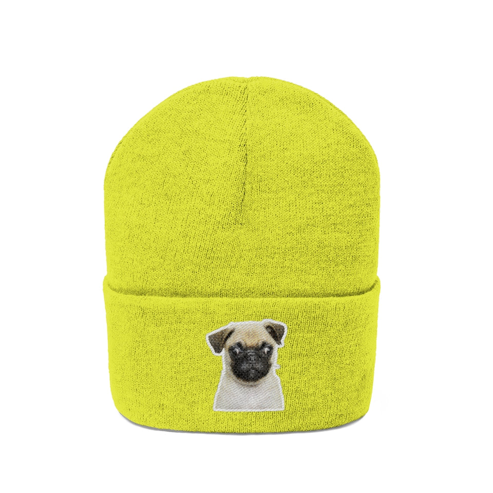 Bonnet en maille "Squinting Dog"