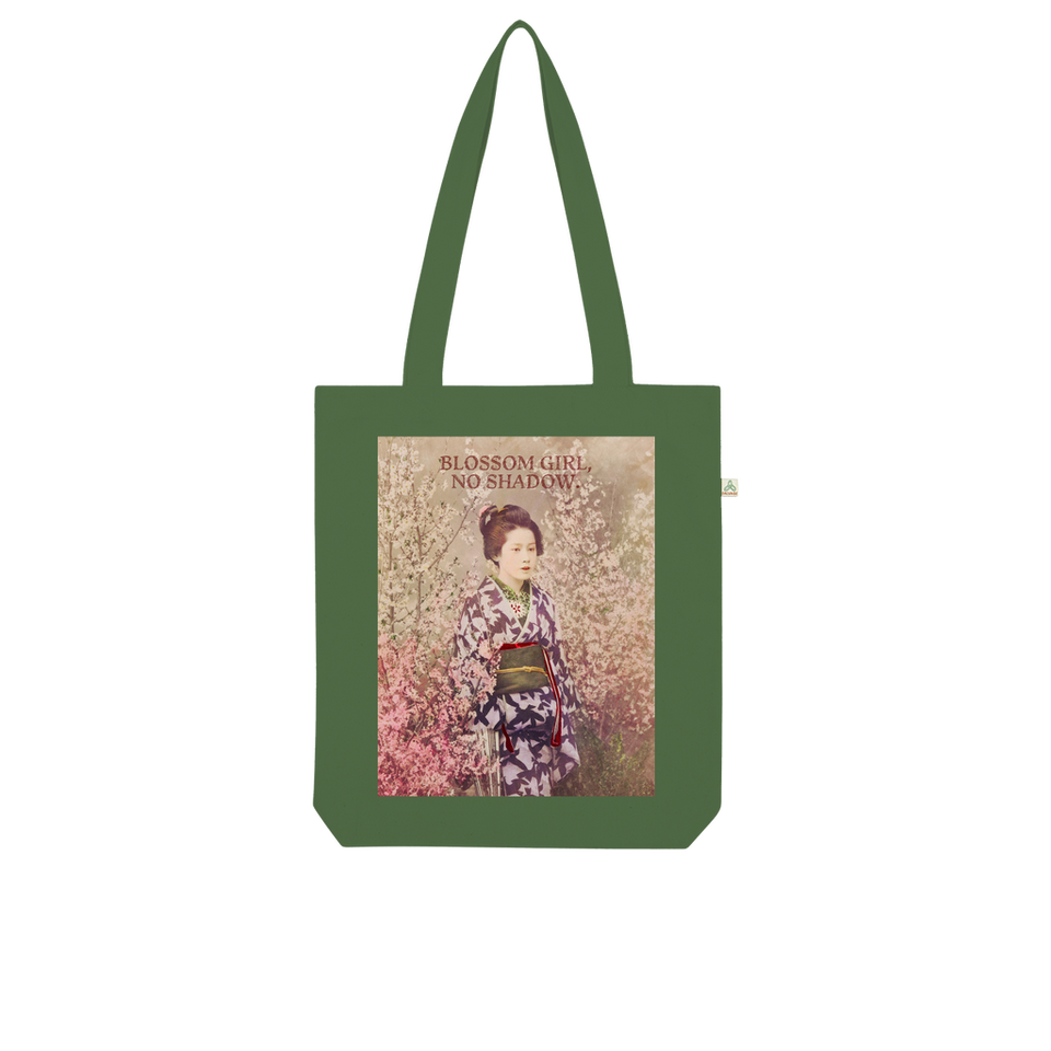 Tote Bag en coton bio "Blossom Girl, No Shadow" - Manufacture of Emotions