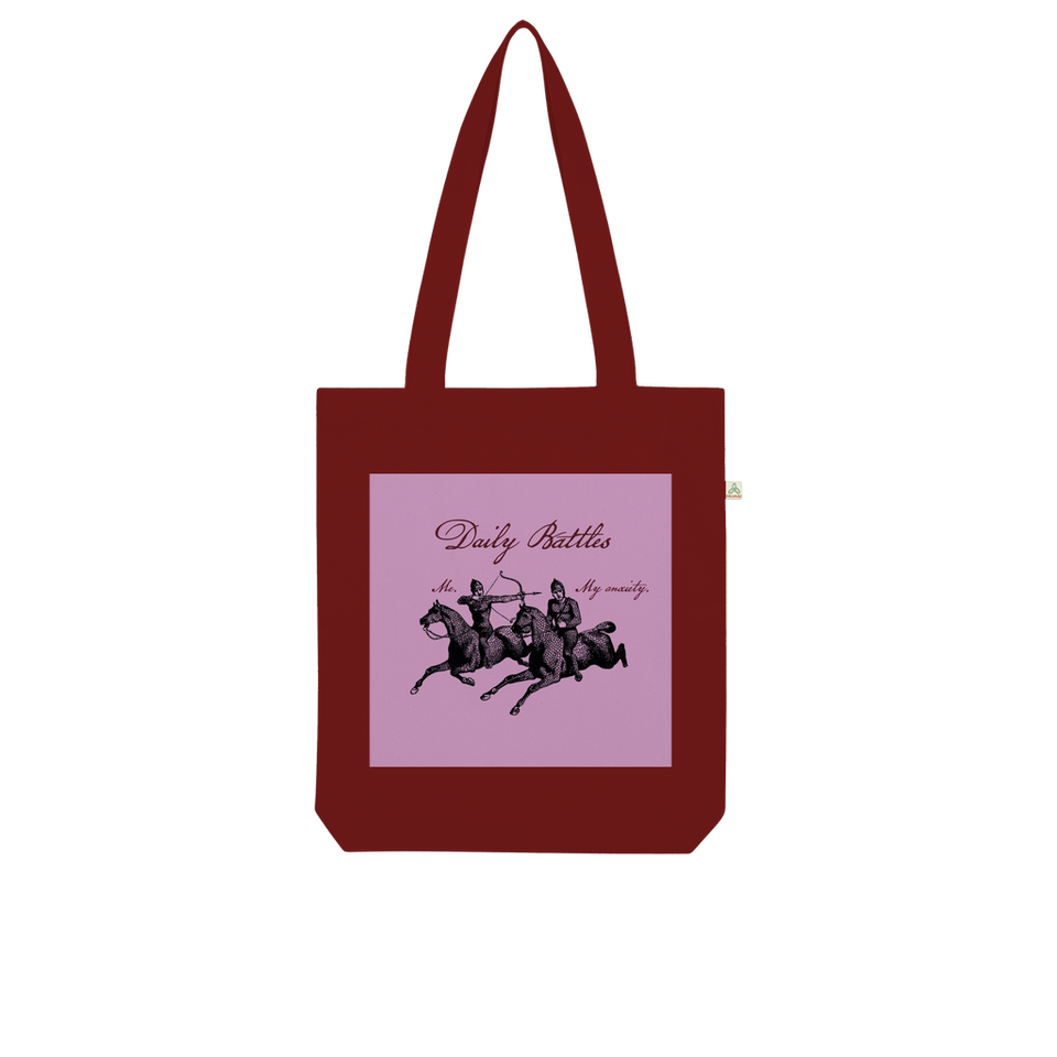 Tote Bag en coton bio "Daily Battles " - Manufacture of Emotions