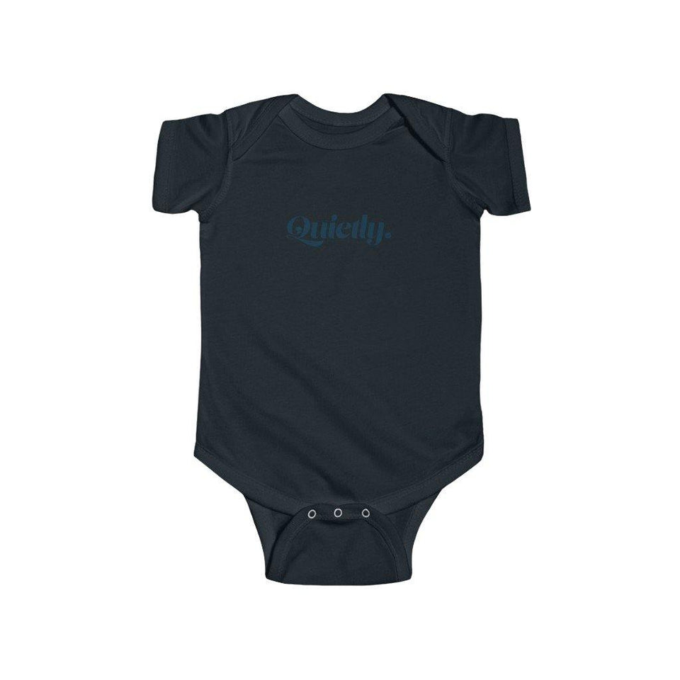 Body en jersey fin pour bébé "Furiously quiet" - Manufacture of Emotions