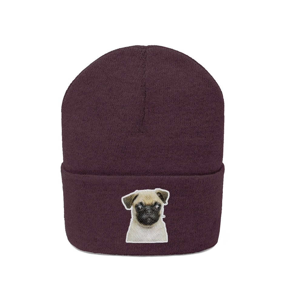 Bonnet en maille "Squinting Dog"