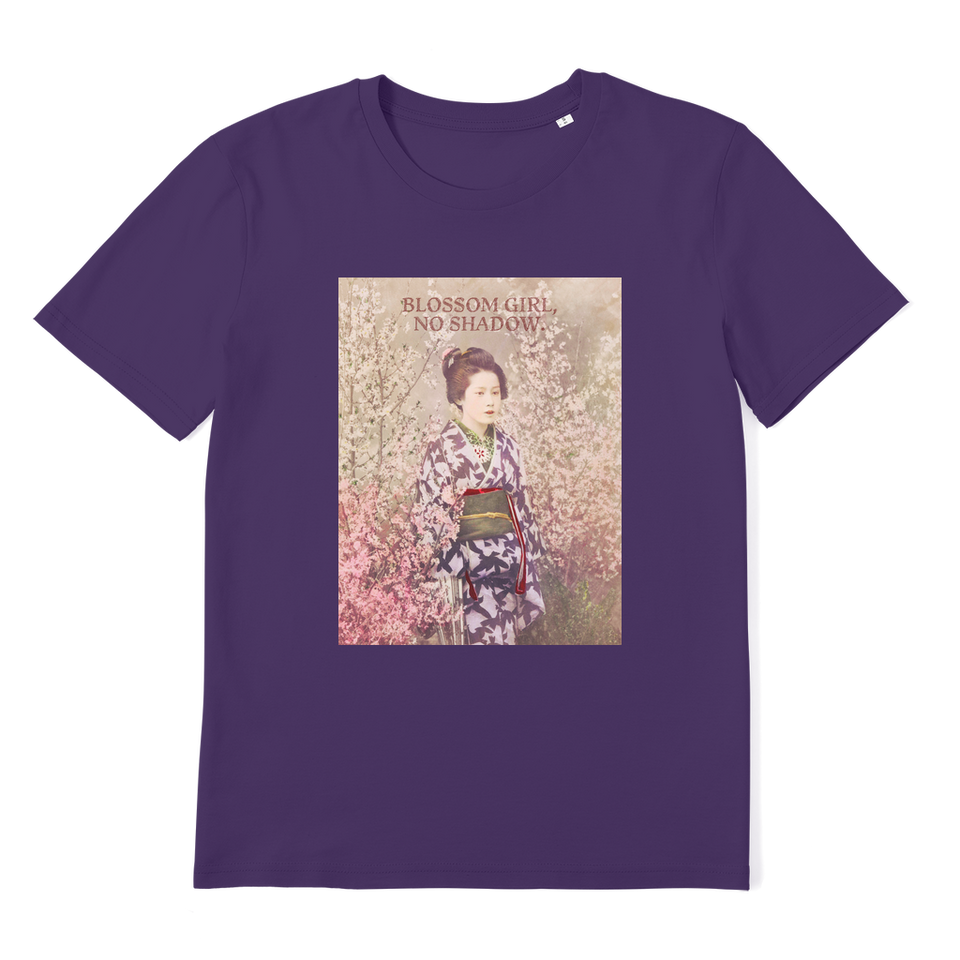 T-Shirt adulte Premium "Blossom Girl, No Shadow"  en coton bio - Manufacture of Emotions