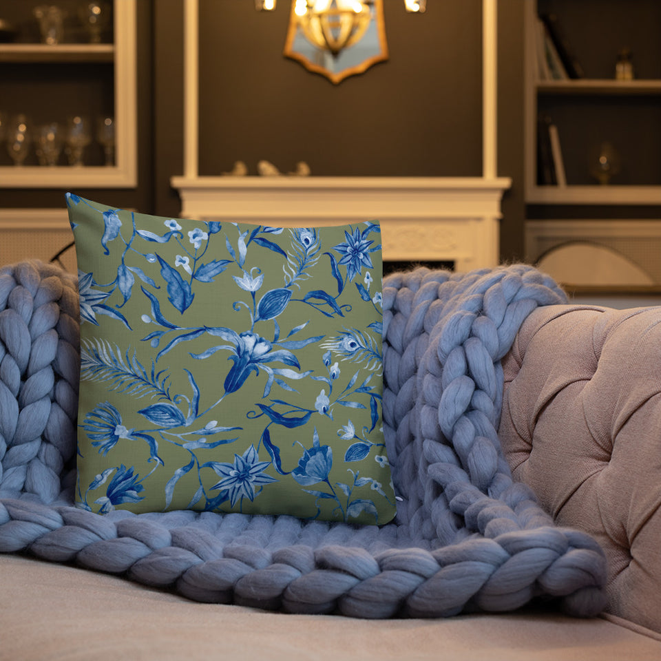 Coussin "Blue mood"