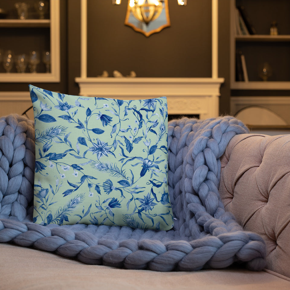 Coussin "Blue mood"