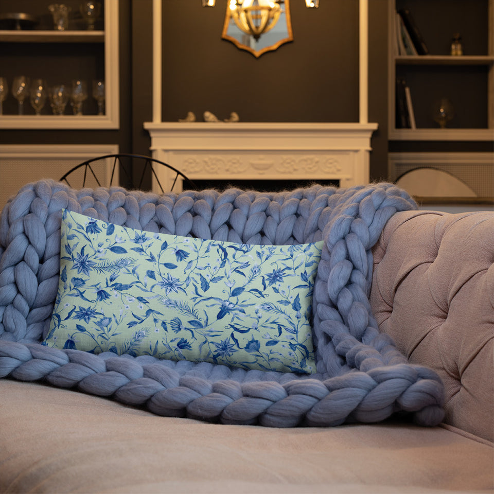 Coussin "Blue mood"