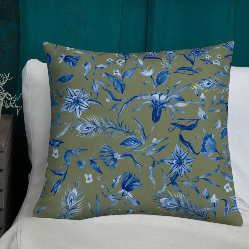 Coussin "Blue mood"