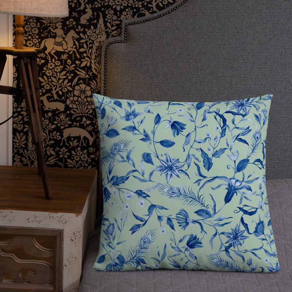 Coussin "Blue mood"