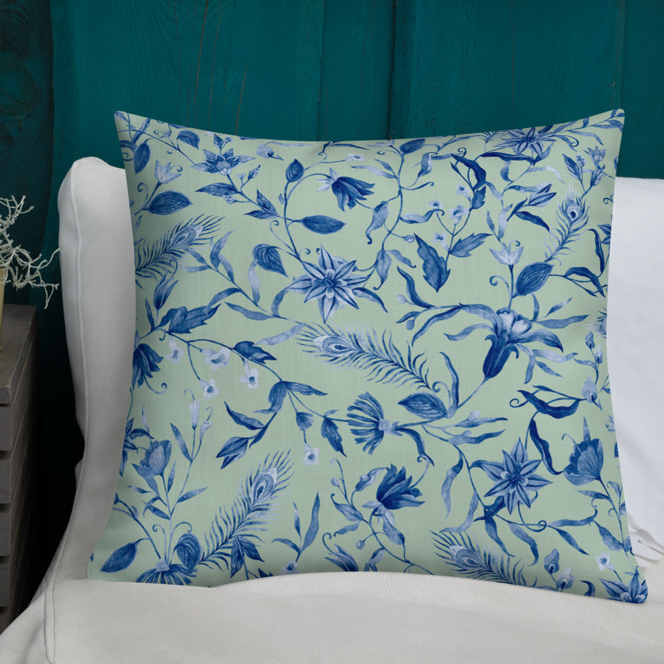 Coussin "Blue mood"