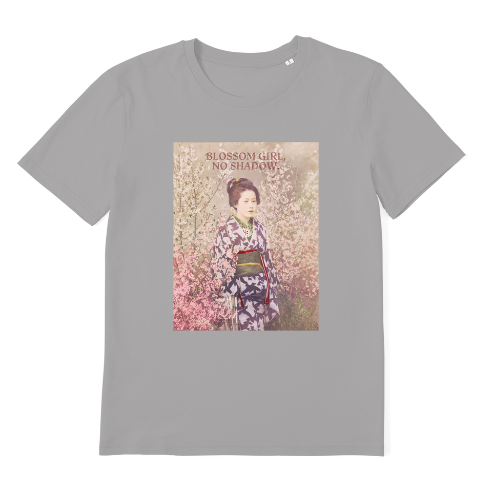 T-Shirt adulte Premium "Blossom Girl, No Shadow"  en coton bio - Manufacture of Emotions