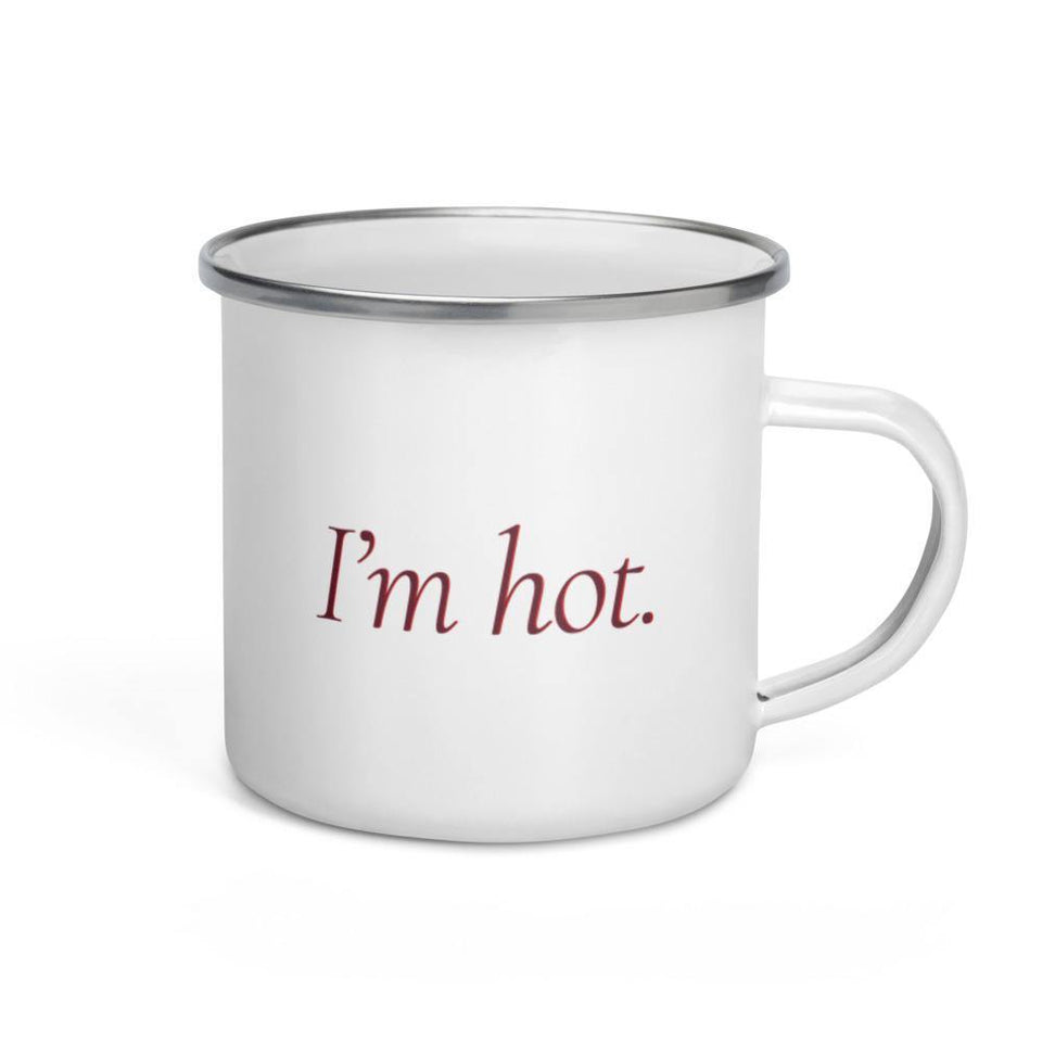 Mug émaillé "I'm hot" - Manufacture of Emotions