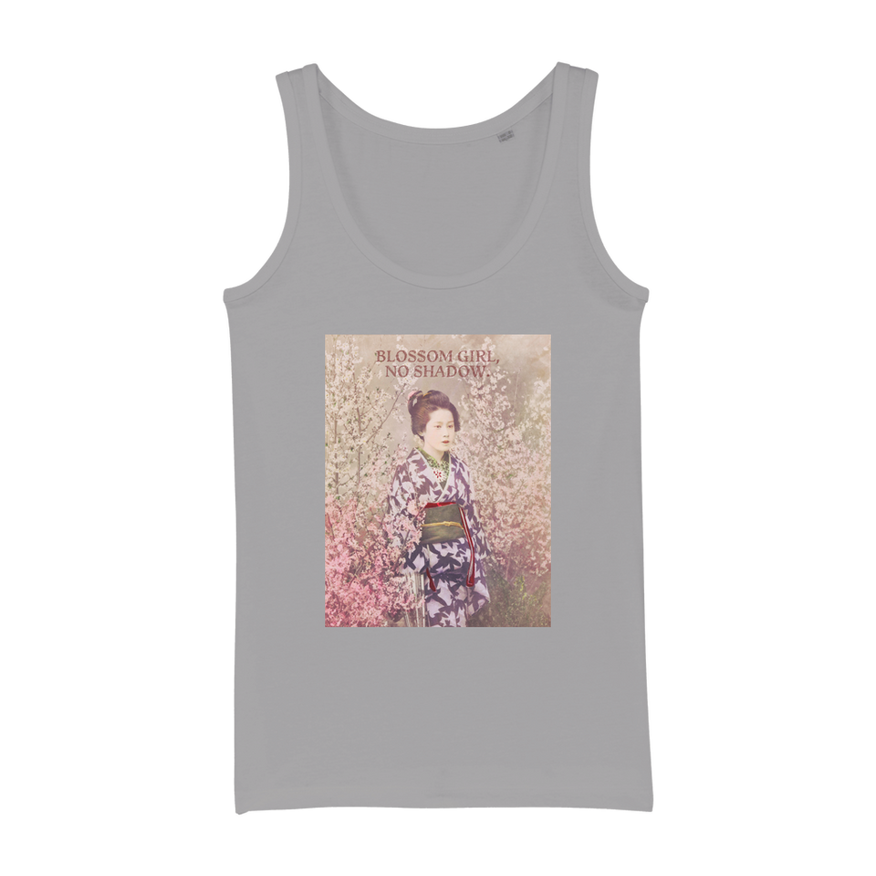 Débardeur en jersey de coton bio"Blossom Girl, No Shadow" - Manufacture of Emotions