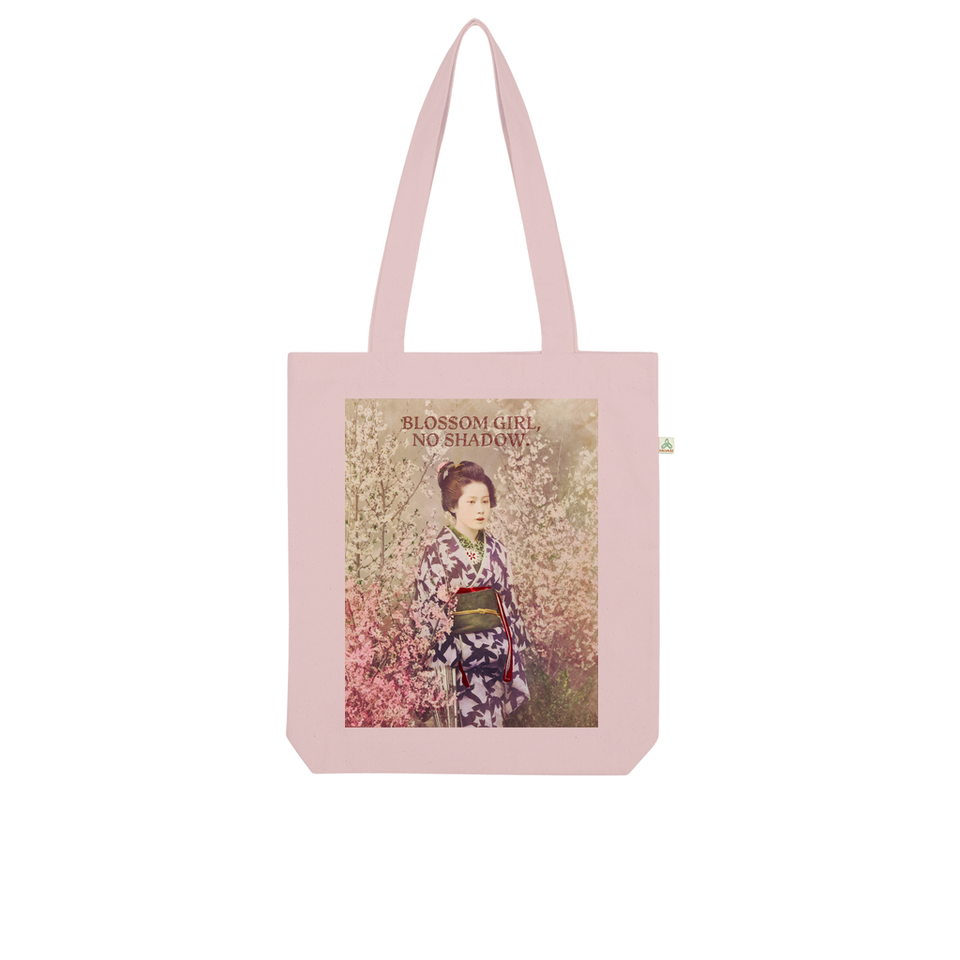 Tote Bag en coton bio "Blossom Girl, No Shadow" - Manufacture of Emotions