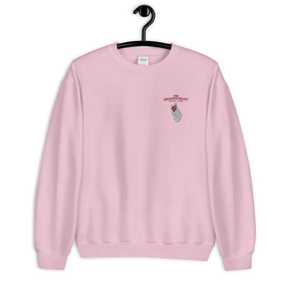 Sweat Unisexe "The Broken Heart Social Club" - couleurs claires - Manufacture of Emotions