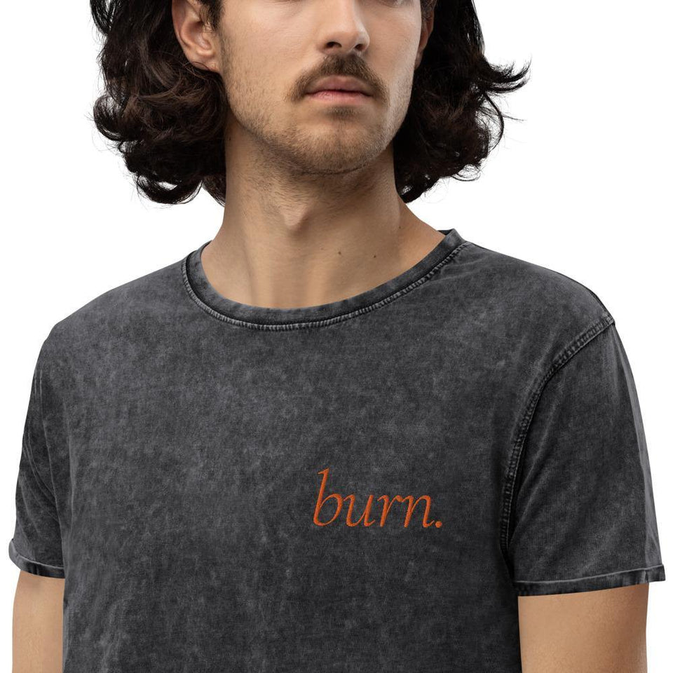 T-shirt mixte denim "burn." - Manufacture of Emotions