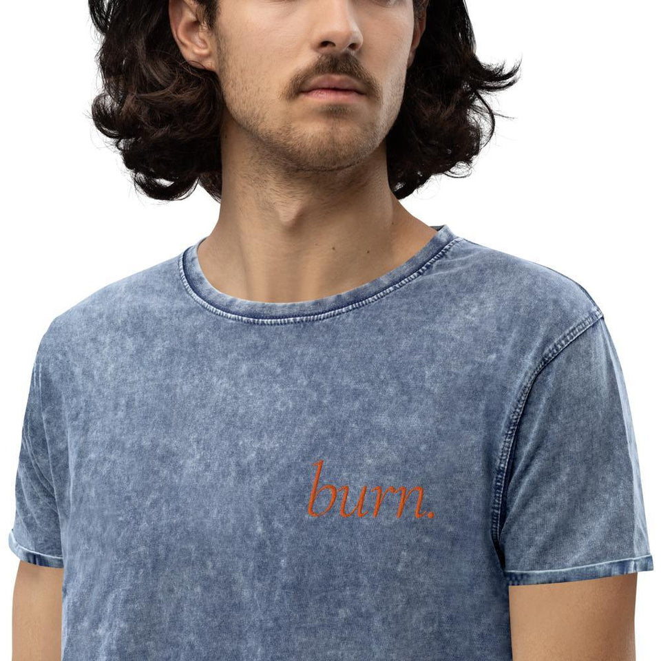 T-shirt mixte denim "burn." - Manufacture of Emotions