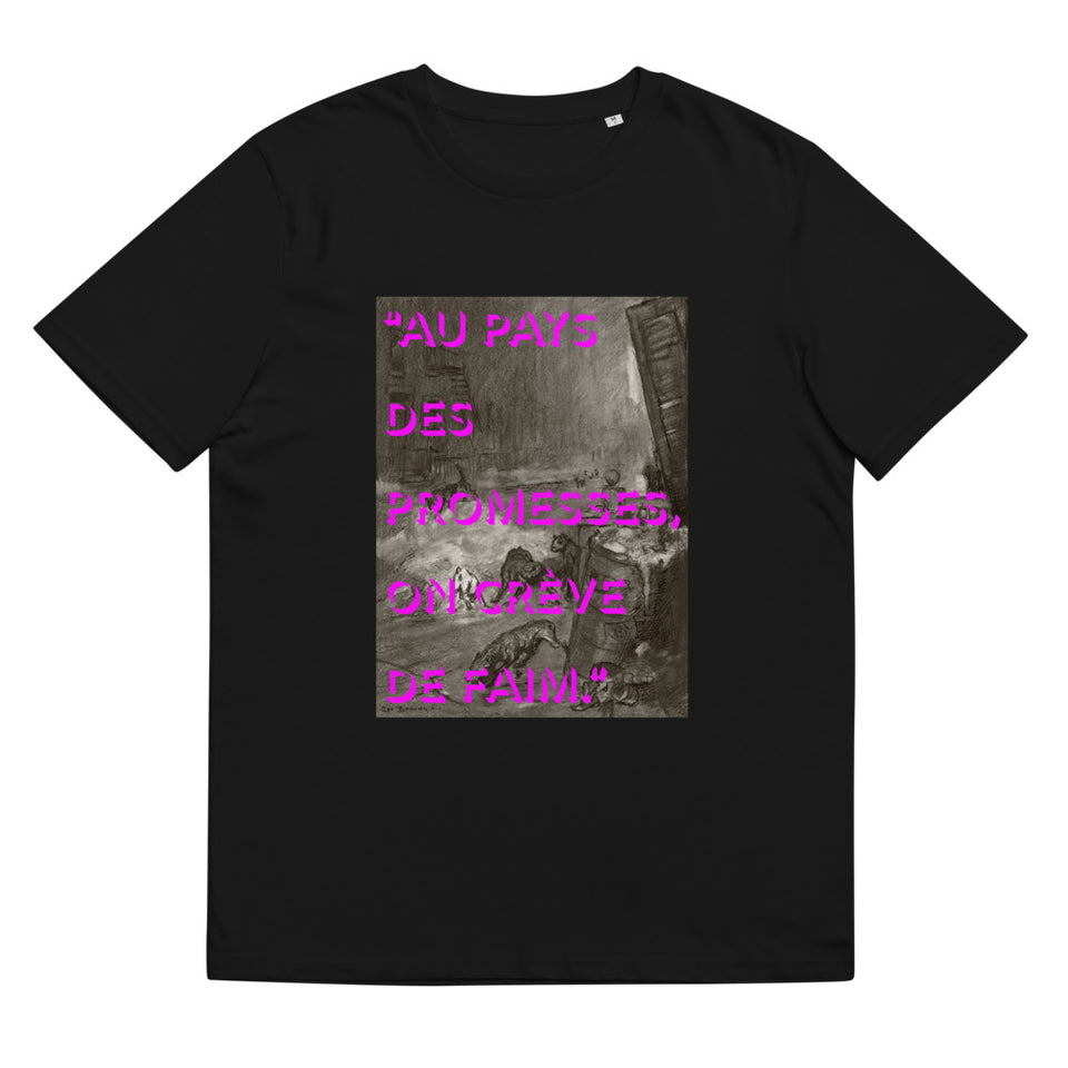 T-shirt coton bio "Au pays des promesses"