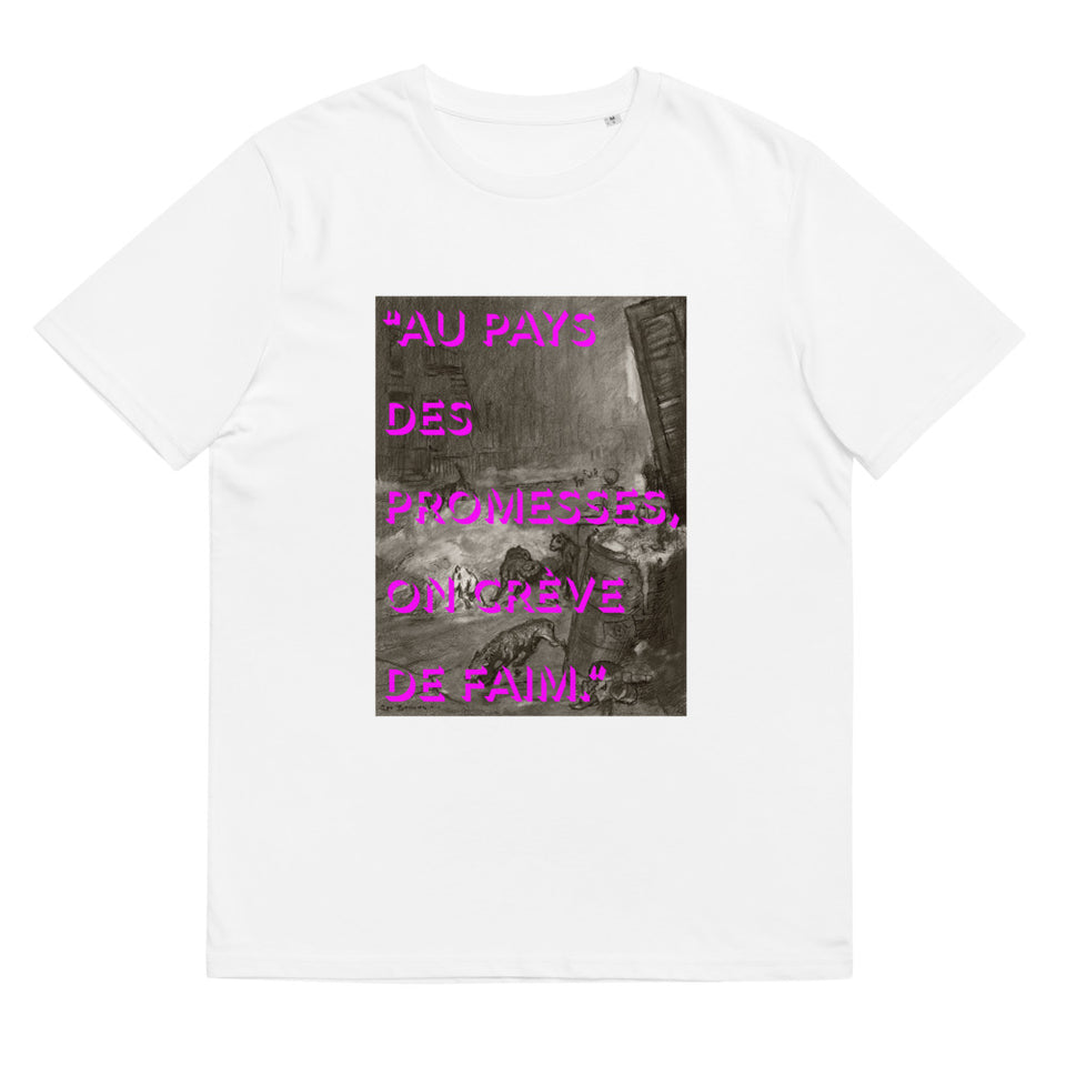 T-shirt coton bio "Au pays des promesses"