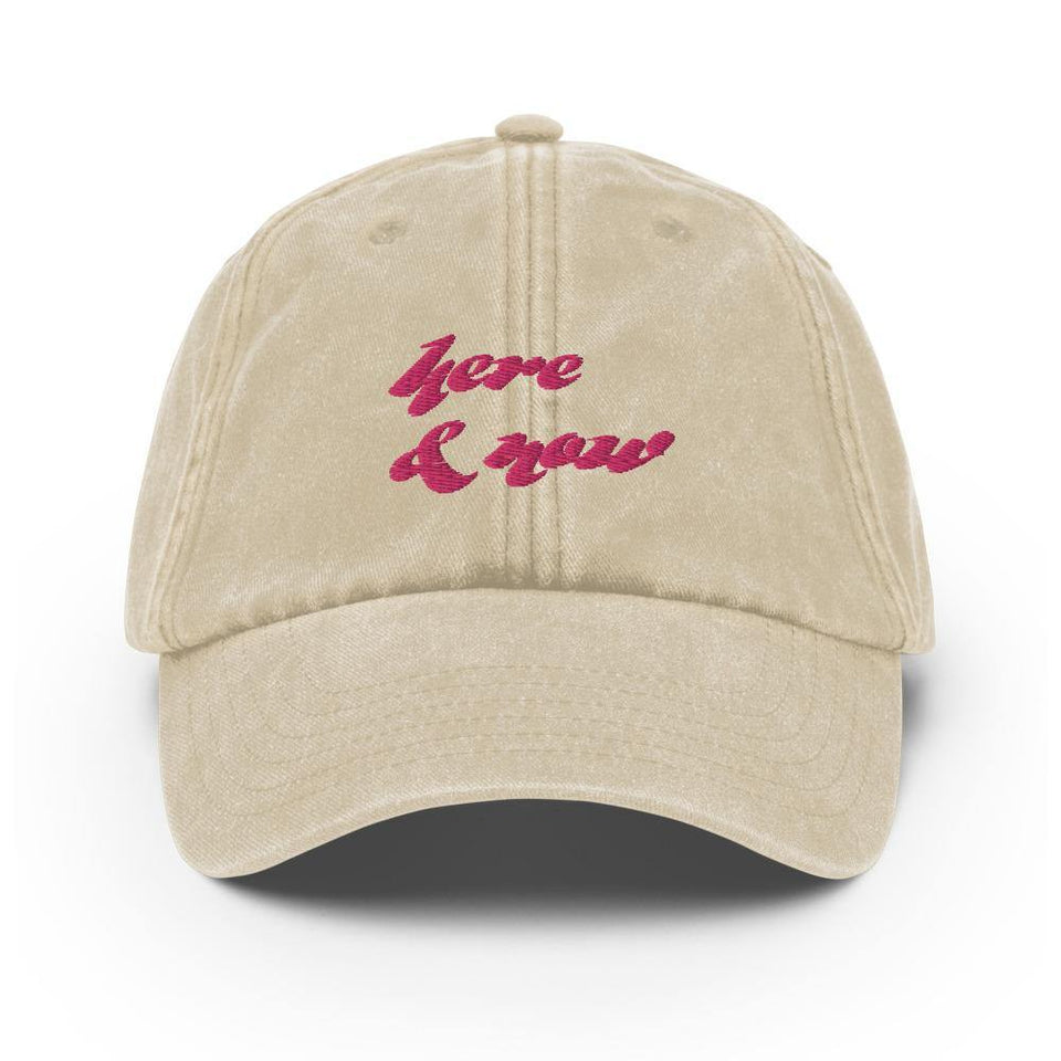 Casquette Vintage "Here & now" - Manufacture of Emotions